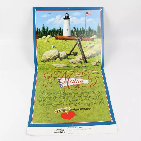 The Americana Calendar Vintage 1995 Designed by Charles Wysocki