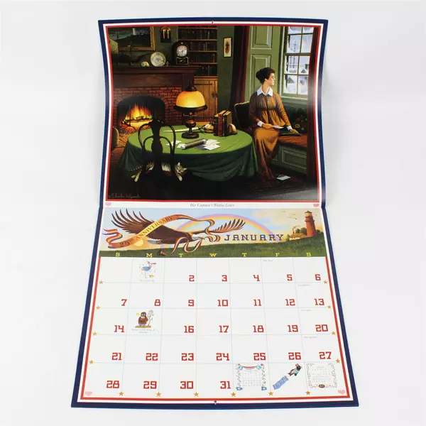 Vintage 1996 The Americana Calendar by Charles Wysocki 25th Anniversary Issue