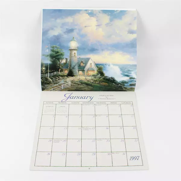 Vintage 1997 Thomas Kinkade Painter of Light Calendar 