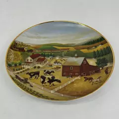 Country Journeys by Lowell Herrero Franklin Mint Cow Plate 8"