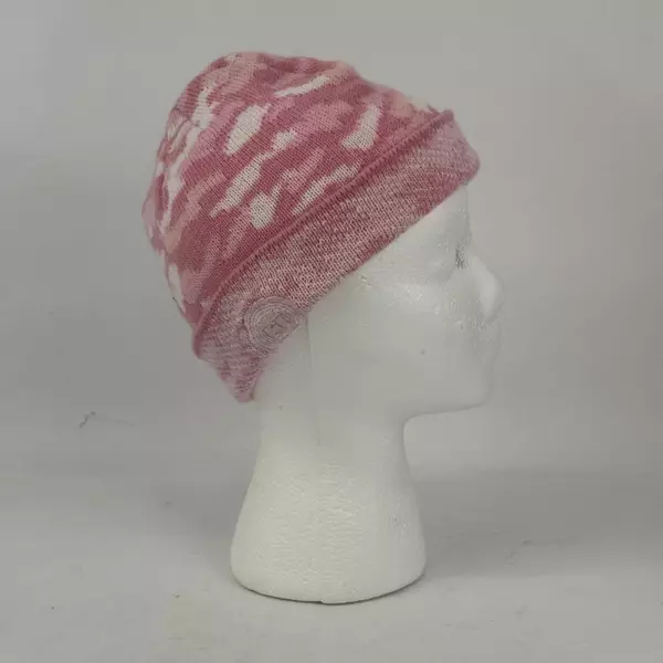 Pink Camo Beanie Tri-Color with Embroidered H Logo Port & Co.