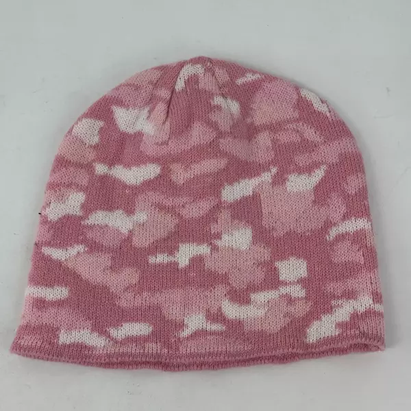 Pink Camo Beanie Tri-Color with Embroidered H Logo Port & Co.