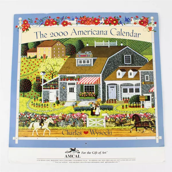 Vintage Charles Wysocki The 2000 Americana Calendar 