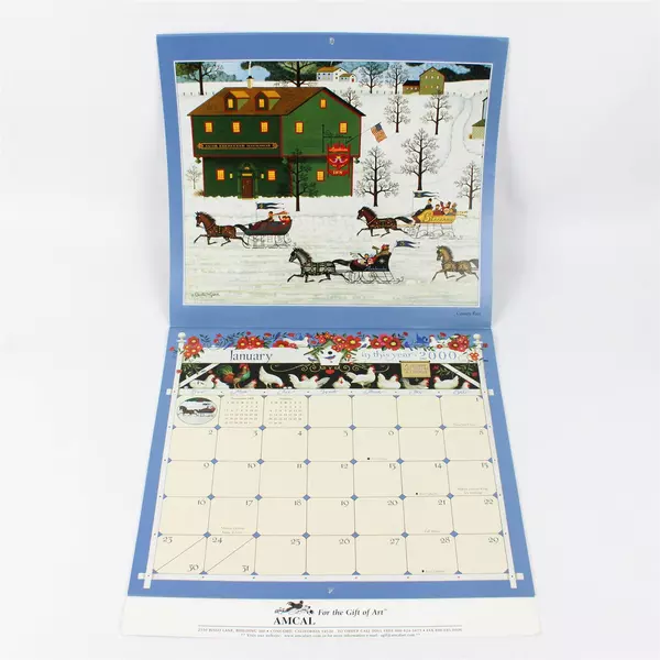 Vintage Charles Wysocki The 2000 Americana Calendar 