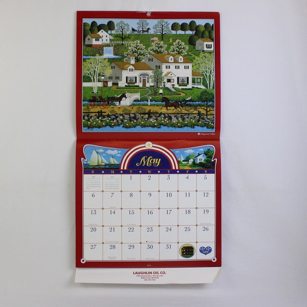 Vintage Charles Wysocki The 2001 Americana Calendar 