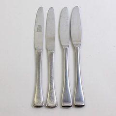 Lot Of 4 Oneida Silver Emma (Stainless, Satin) Dinner Knifes 9.5" Long