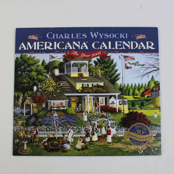 Vintage Charles Wysocki Americana Calendar 2002