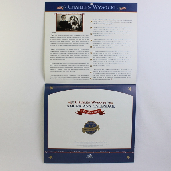 Vintage Charles Wysocki Americana Calendar 2002