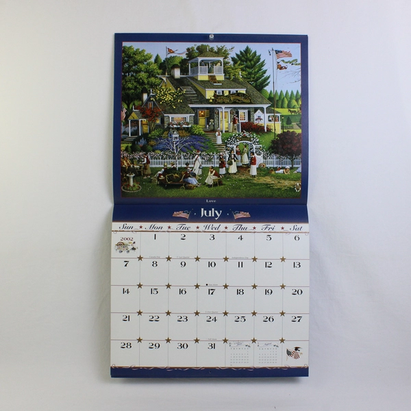 Vintage Charles Wysocki Americana Calendar 2002