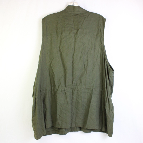 CJ Banks Army Green Vest Women's Size 3X