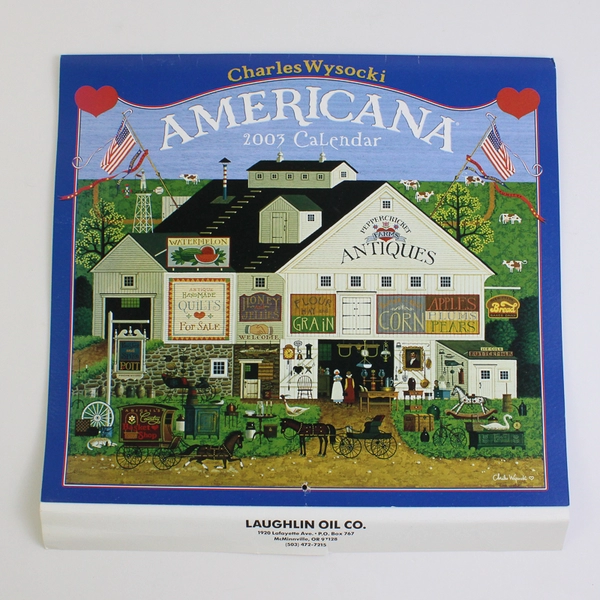 Vintage Charles Wysocki Americana Calendar 2003
