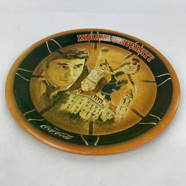 Vintage 1976 Indiana University NCAA Champions Coca-Cola Tin Tray