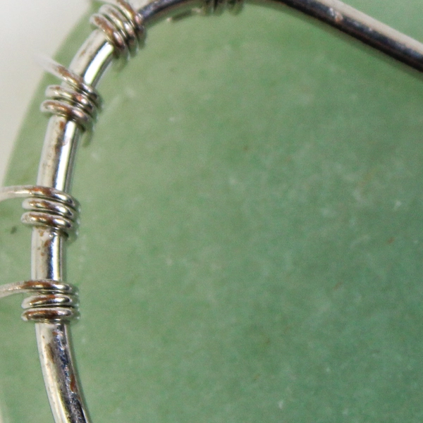 Wire Wrapped Green Aventurine Tree of Life Heart Pendant