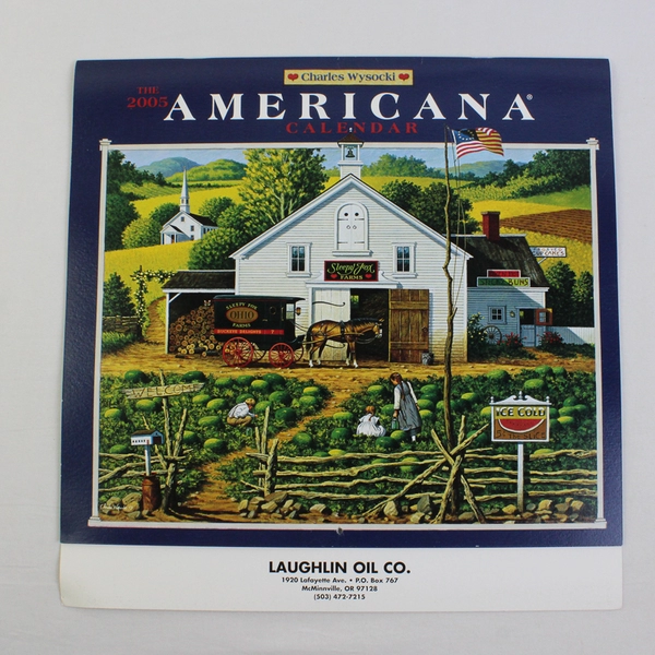 Unique Collectible Charles Wysocki Americana Calendar 2005