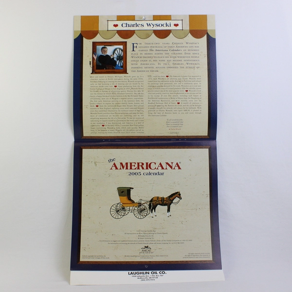 Unique Collectible Charles Wysocki Americana Calendar 2005