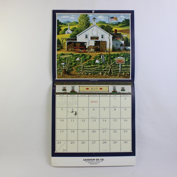 Unique Collectible Charles Wysocki Americana Calendar 2005