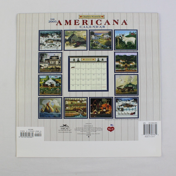 Unique Collectible Charles Wysocki Americana Calendar 2005