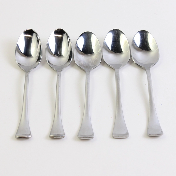 Lot Of 5 Oneida Silver Emma (Stainless) Teaspoons 6.5" Long
