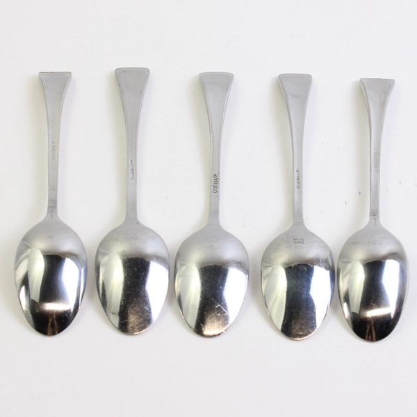 Lot Of 5 Oneida Silver Emma (Stainless) Teaspoons 6.5" Long
