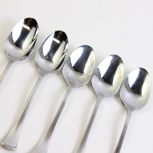 Lot Of 5 Oneida Silver Emma (Stainless) Teaspoons 6.5" Long