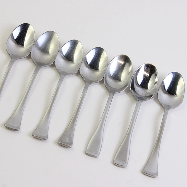 Lot Of 7 Oneida Silver Emma (Stainless) Teaspoons 6.5" Long