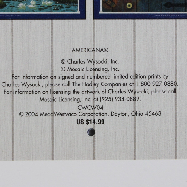 2005 Unique Collectible Charles Wysocki Americana Calendar