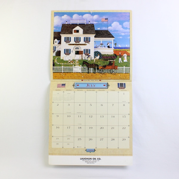 Unique Collectible Charles Wysocki Americana Calendar 2006