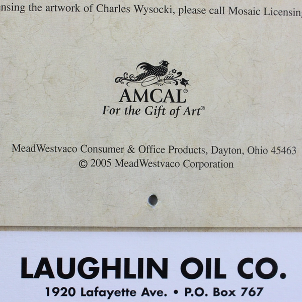 Unique Collectible Charles Wysocki Americana Calendar 2006