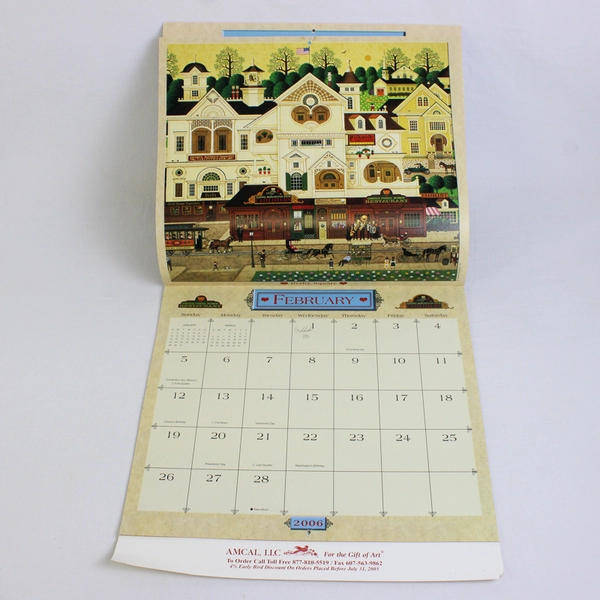 Lot of 3 Unique Collectible Charles Wysocki Americana Calendar From 2006