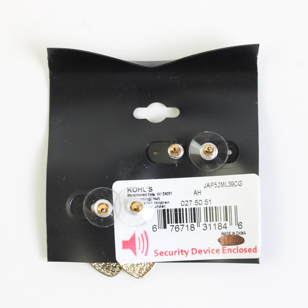 Set of 2 Apt. 9 Rhinestone Gold-Tone Stud Earrings