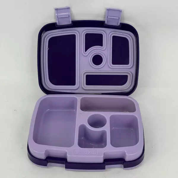 5 Compartment Bentgo Kids Durable And Leak-Proof Lunch Box Purple W/ Unicorns