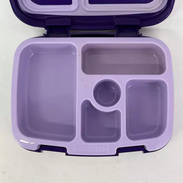5 Compartment Bentgo Kids Durable And Leak-Proof Lunch Box Purple W/ Unicorns