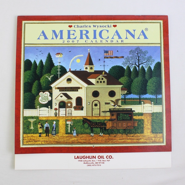 Charles Wysocki Americana 2007 Calendar Unique Collectible