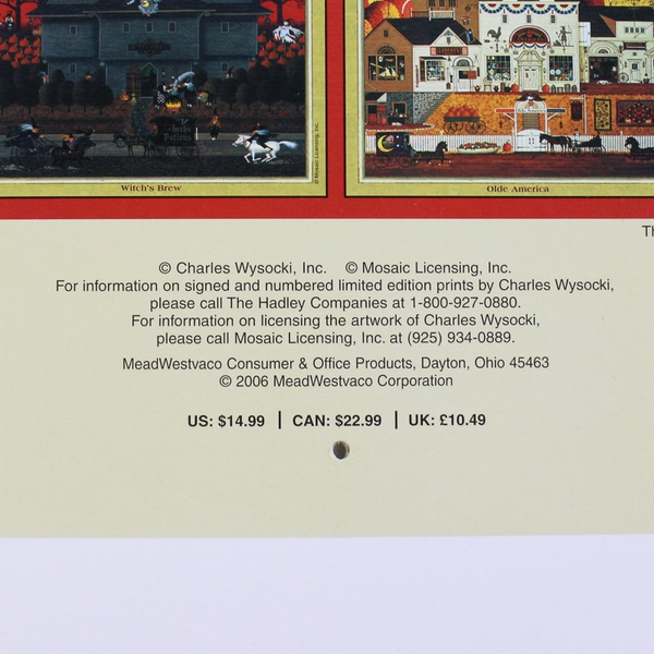 Charles Wysocki Americana 2007 Calendar Unique Collectible