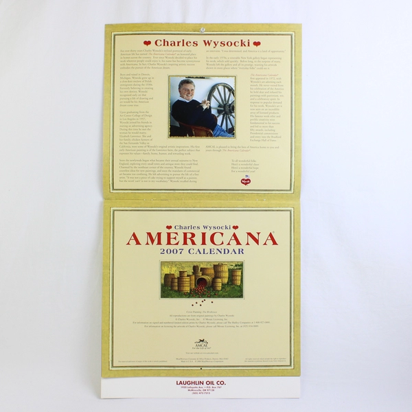 Charles Wysocki Americana 2007 Calendar Unique Collectible