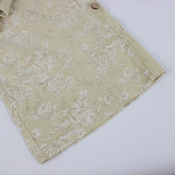 Bandolinoblu Women's 10 Yellow Floral Print Drawstring Capris