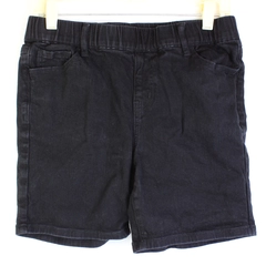 Luvamia Solid Black Cotton Bermuda Shorts Women's Medium