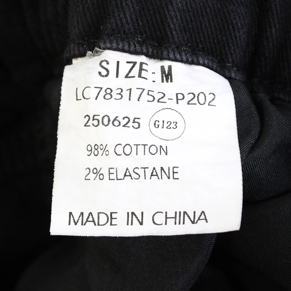 Luvamia Solid Black Cotton Bermuda Shorts Women's Medium