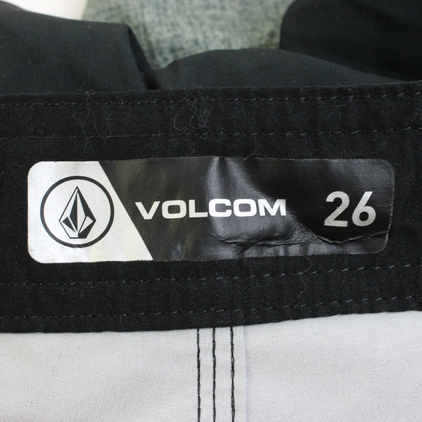 Volcom Black and Gray Swim Shorts Boys' Size 26