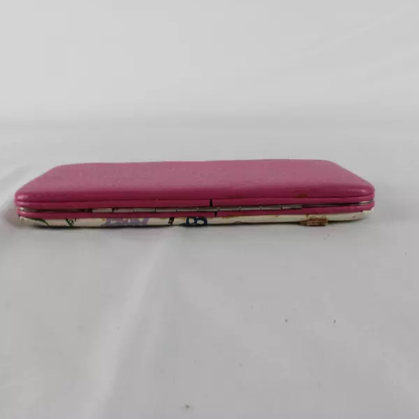 Flower Power Wallet Style Protective Case or Card Holder Slim Cover Peace Pink