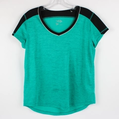 Made for Life Activewear Top Women's M Teal Short Sleeve