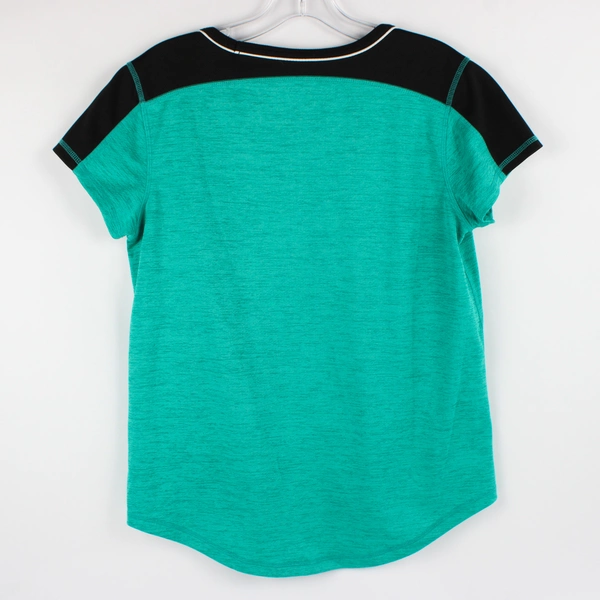 Made for Life Activewear Top Women's M Teal Short Sleeve