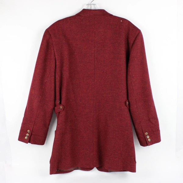 Barry Bricken Women's Size 8 Burgundy Wool Mohair Blazer