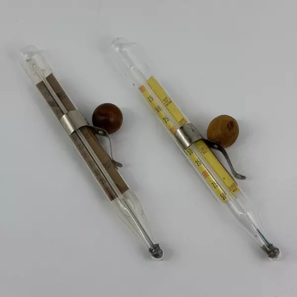 Lot of 2 TCA Model 267 H Glass Candy, Icing, Deep Fry Thermometers