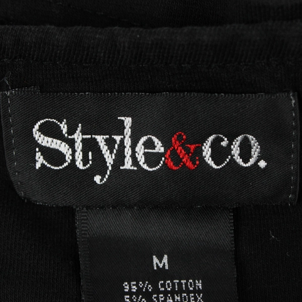 Style & Co. Women's M Black Tank Top 