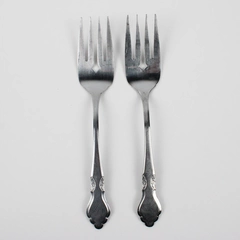 Lot Of 2 Oneida Silver Musette (Stainless) Flatware Serving Forks 8.5" Long
