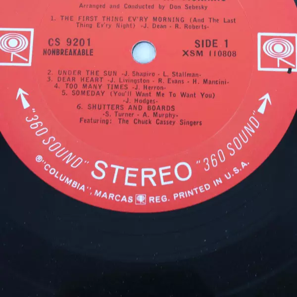 Jimmy Dean The First Thing Ev’ry Morning Vinyl LP 1965 Country Music