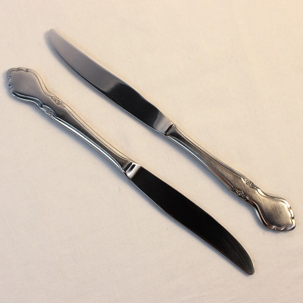 Lot Of 6 Oneida Silver Musette (Stainless) Flatware Dinner Knives 9.25" Long