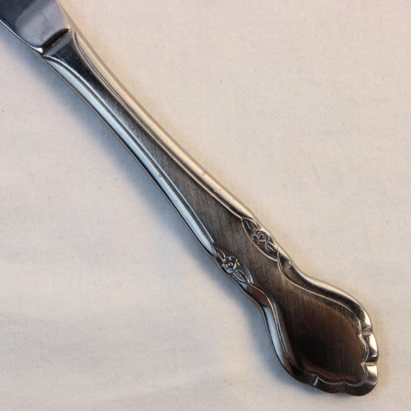 Lot Of 6 Oneida Silver Musette (Stainless) Flatware Dinner Knives 9.25" Long