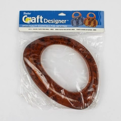 New Sealed Darice Craft Designer Tortoiseshell Plastic Purse Handle